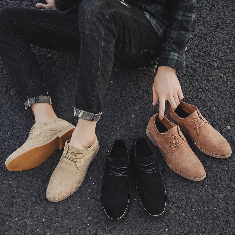 Suede oxford schoenen voor heren