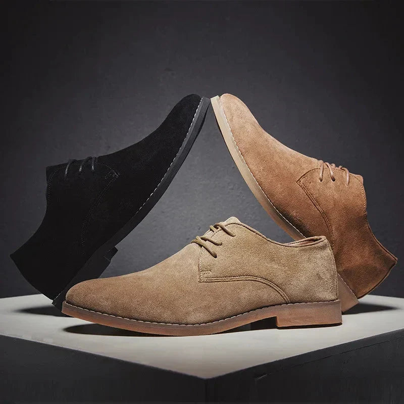 Suede oxford schoenen voor heren