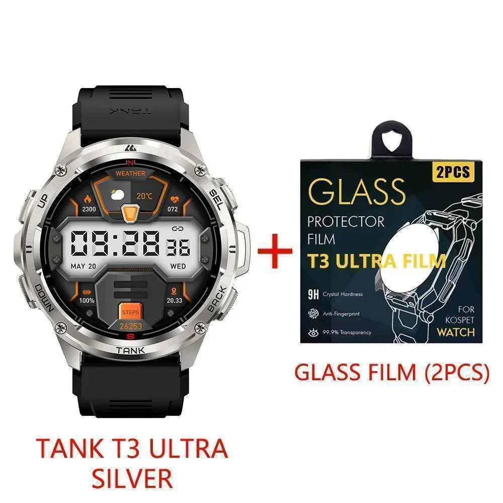 T3 Ultra GPS AMOLED Smartwatch - Robuuste fitnesstracker