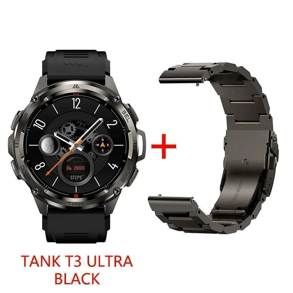 T3 Ultra GPS AMOLED Smartwatch - Robuuste fitnesstracker
