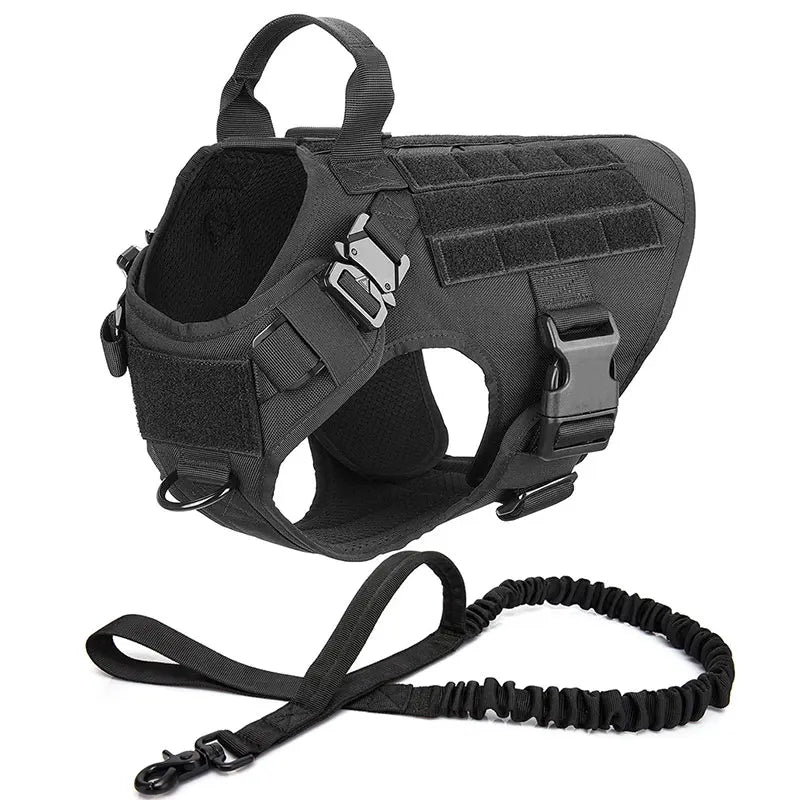 Tactisch anti-trek hondentuig voor training en outdooravonturen