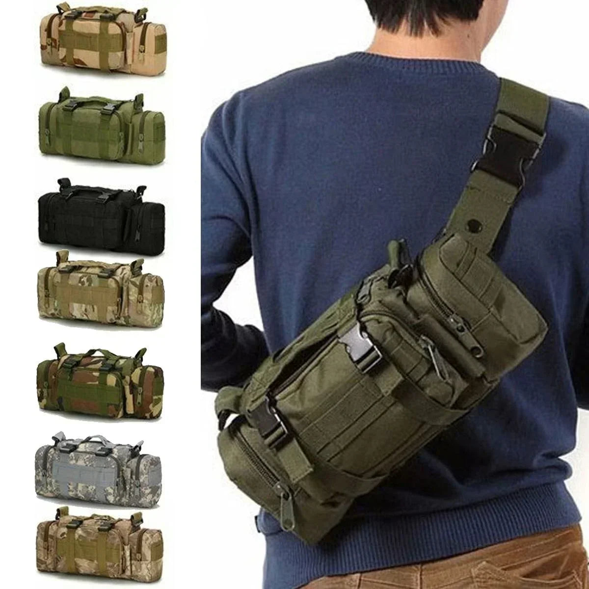 Tactische heuptas voor wandelen en outdoor