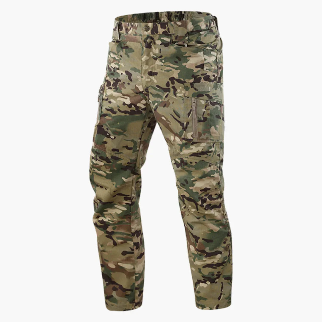Tactische outdoorbroek voor heren met rechte pijpen en multifunctionele zakken