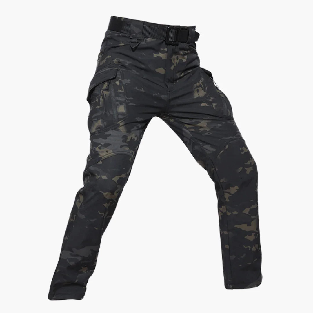 Tactische outdoorbroek voor heren met rechte pijpen en multifunctionele zakken