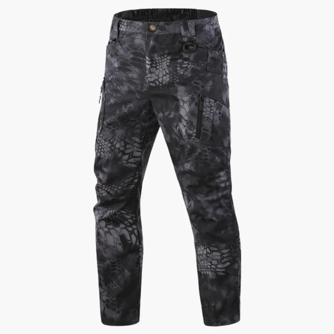 Tactische outdoorbroek voor heren met rechte pijpen en multifunctionele zakken