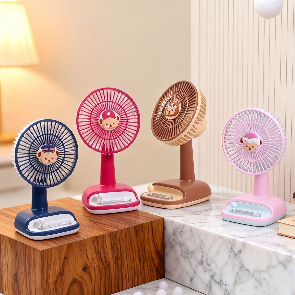Tafelventilator met flexibele kantelhoek, modern en elegant