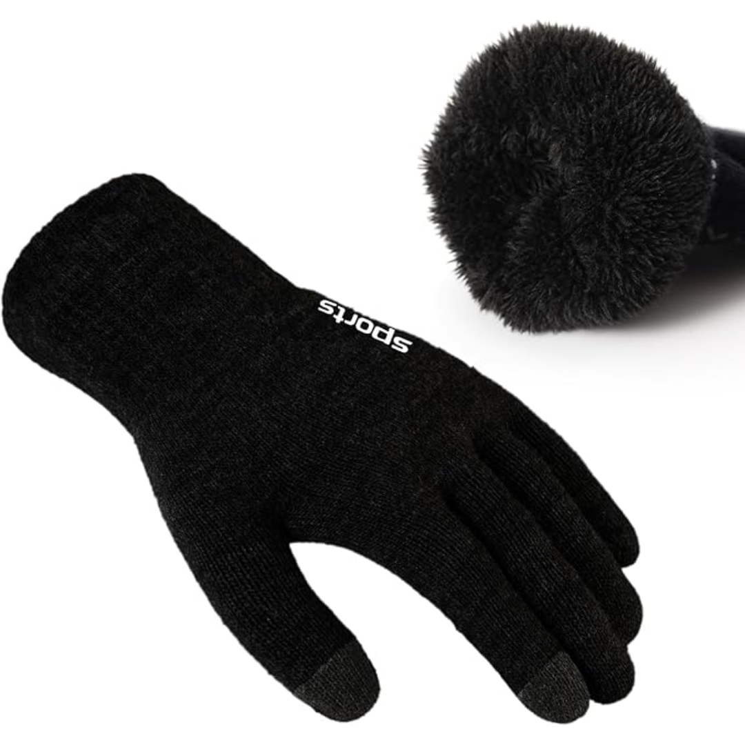 Thermische winterhandschoenen met touchscreensupport