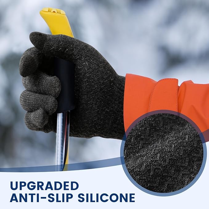 Thermische winterhandschoenen met touchscreensupport