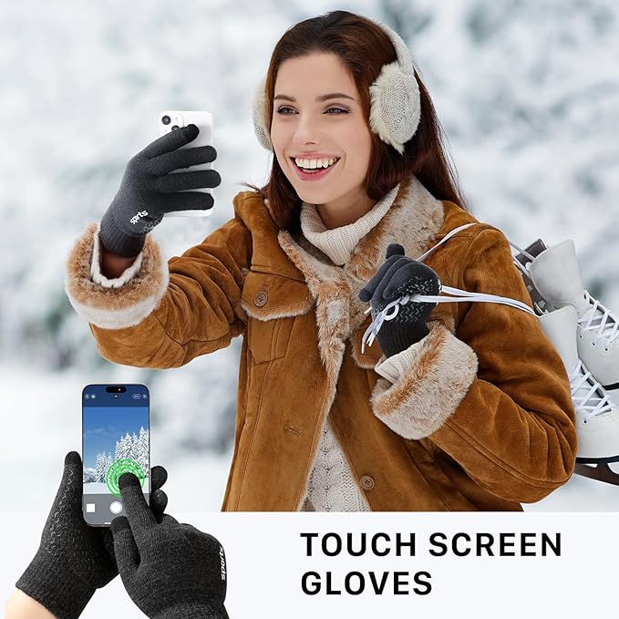 Thermische winterhandschoenen met touchscreensupport
