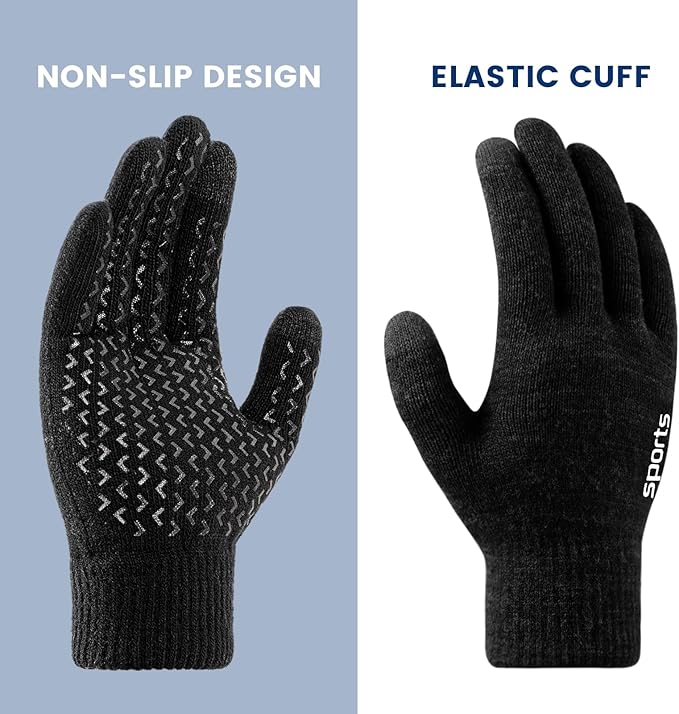 Thermische winterhandschoenen met touchscreensupport