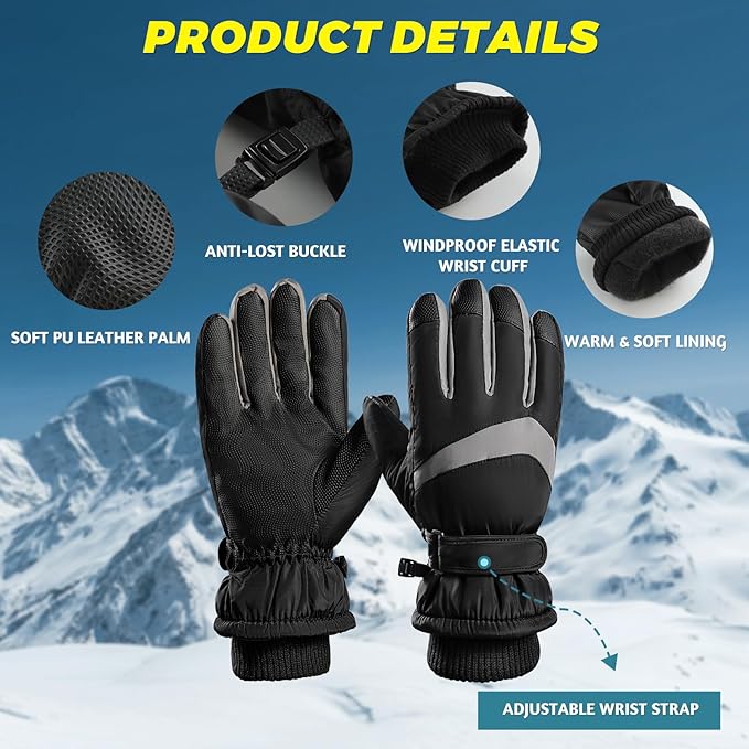 Thermo-fleece winterhandschoenen voor touchscreen