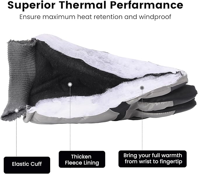 Thermo-fleece winterhandschoenen voor touchscreen
