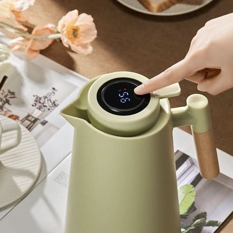Thermoskan met digitaal display en dubbelwandig roestvrij staal - 1 l