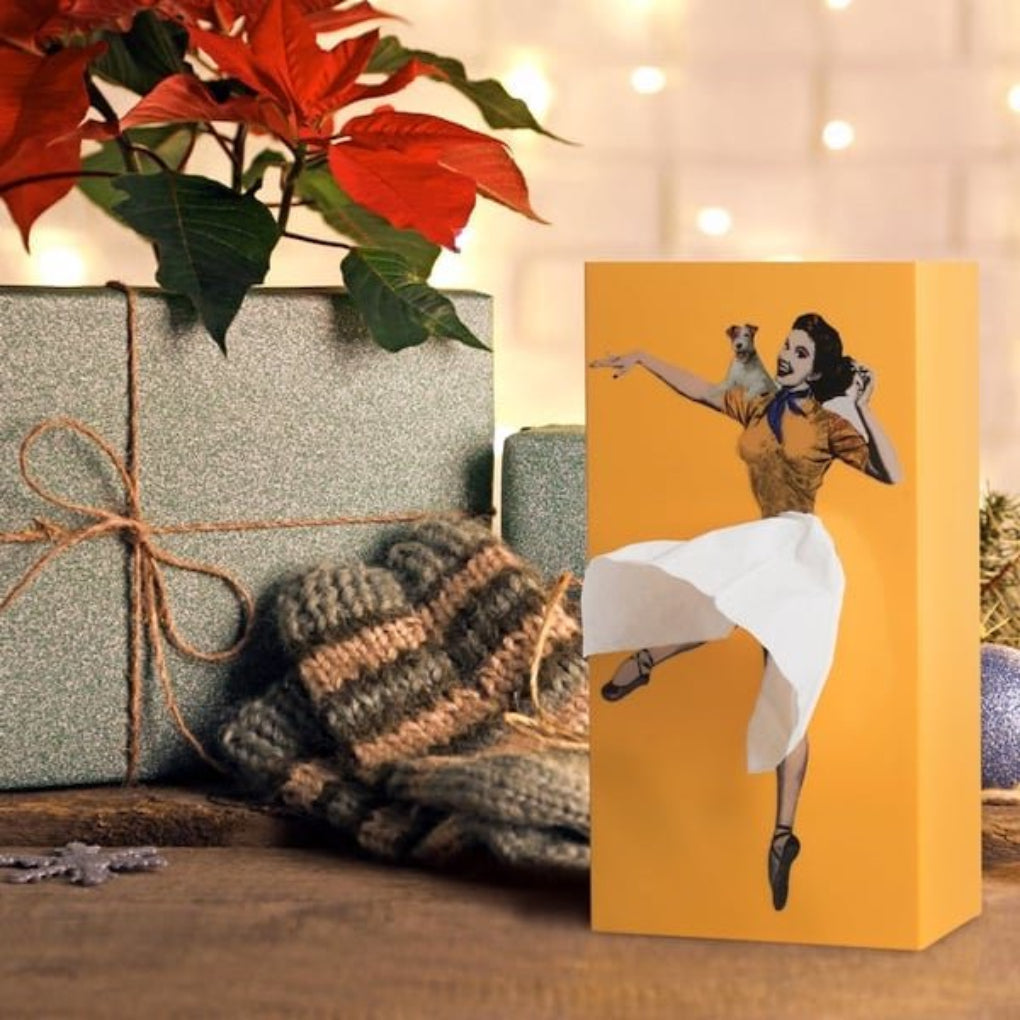 Tissuebox met opwaaiende rok