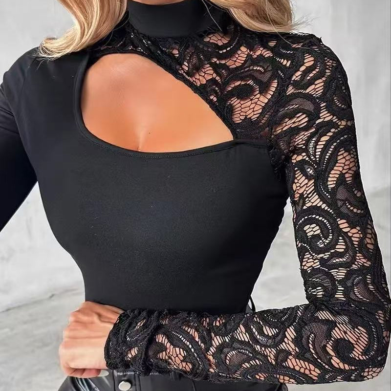 Top met asymmetrische mouwen
