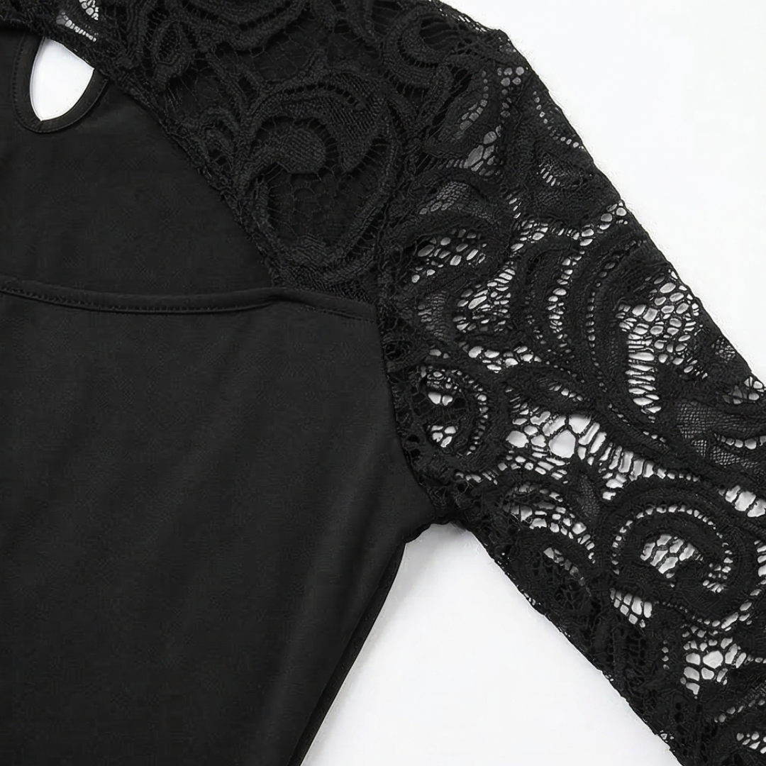 Top met asymmetrische mouwen