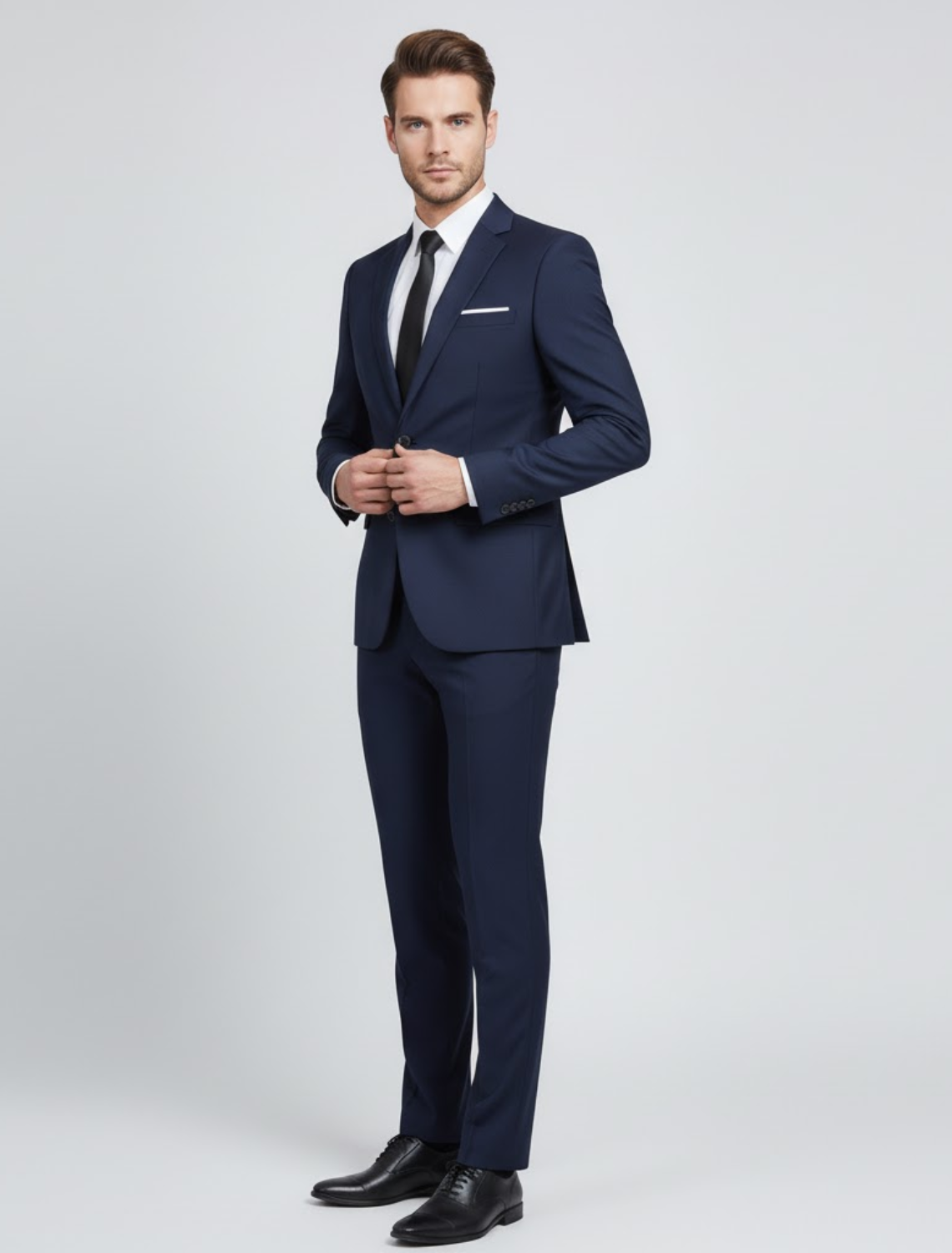Tweedelig pak met modern fit