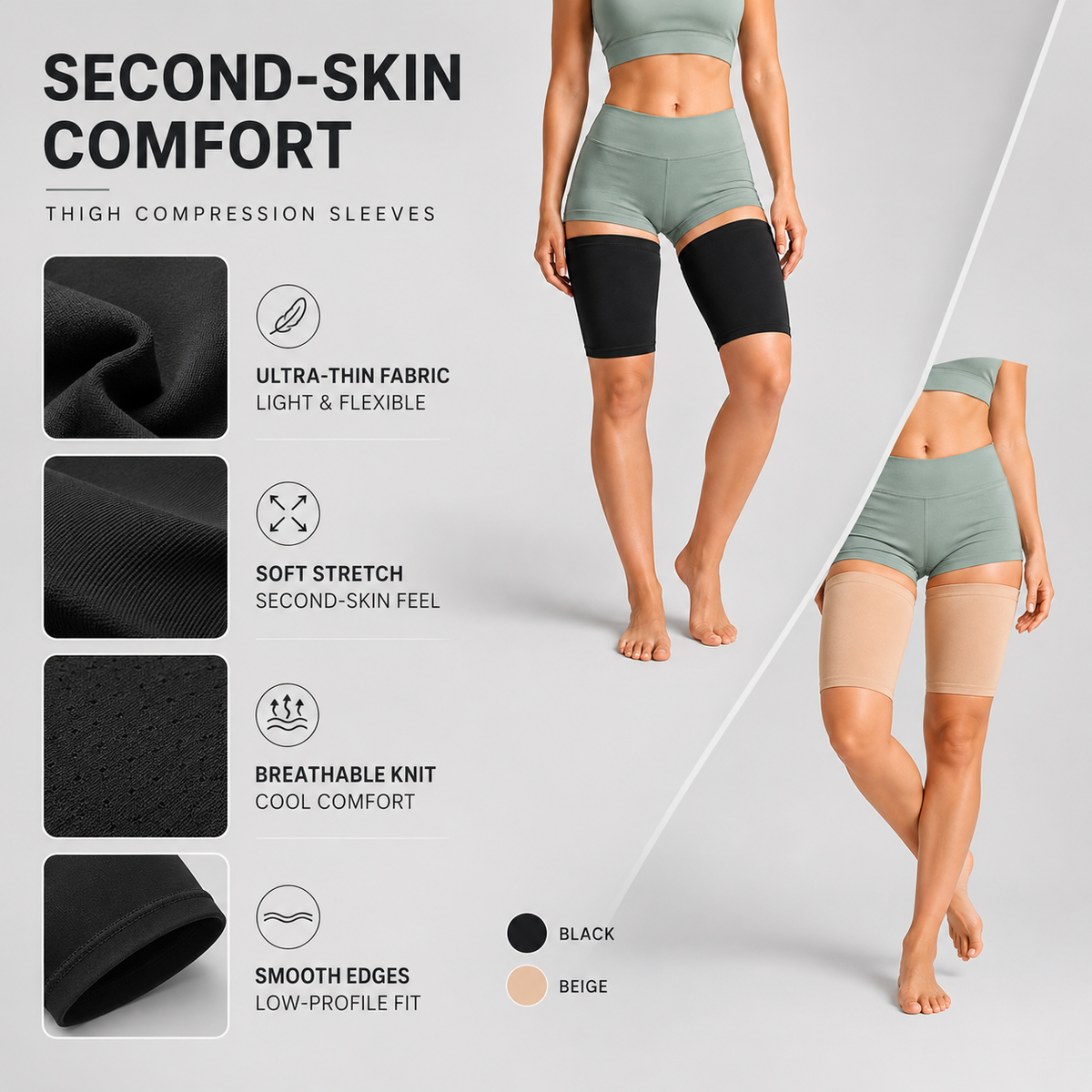 Ultradunne compressie-dijband