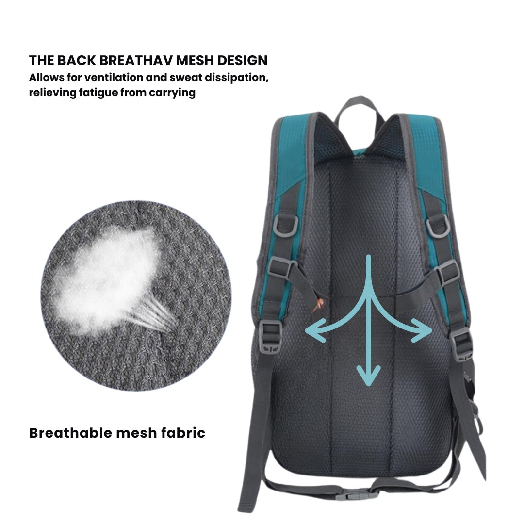 Ultralichte Waterdichte Outdoor Rugzak – Lichtgewicht Daypack voor Wandelen, Kamperen & Reizen