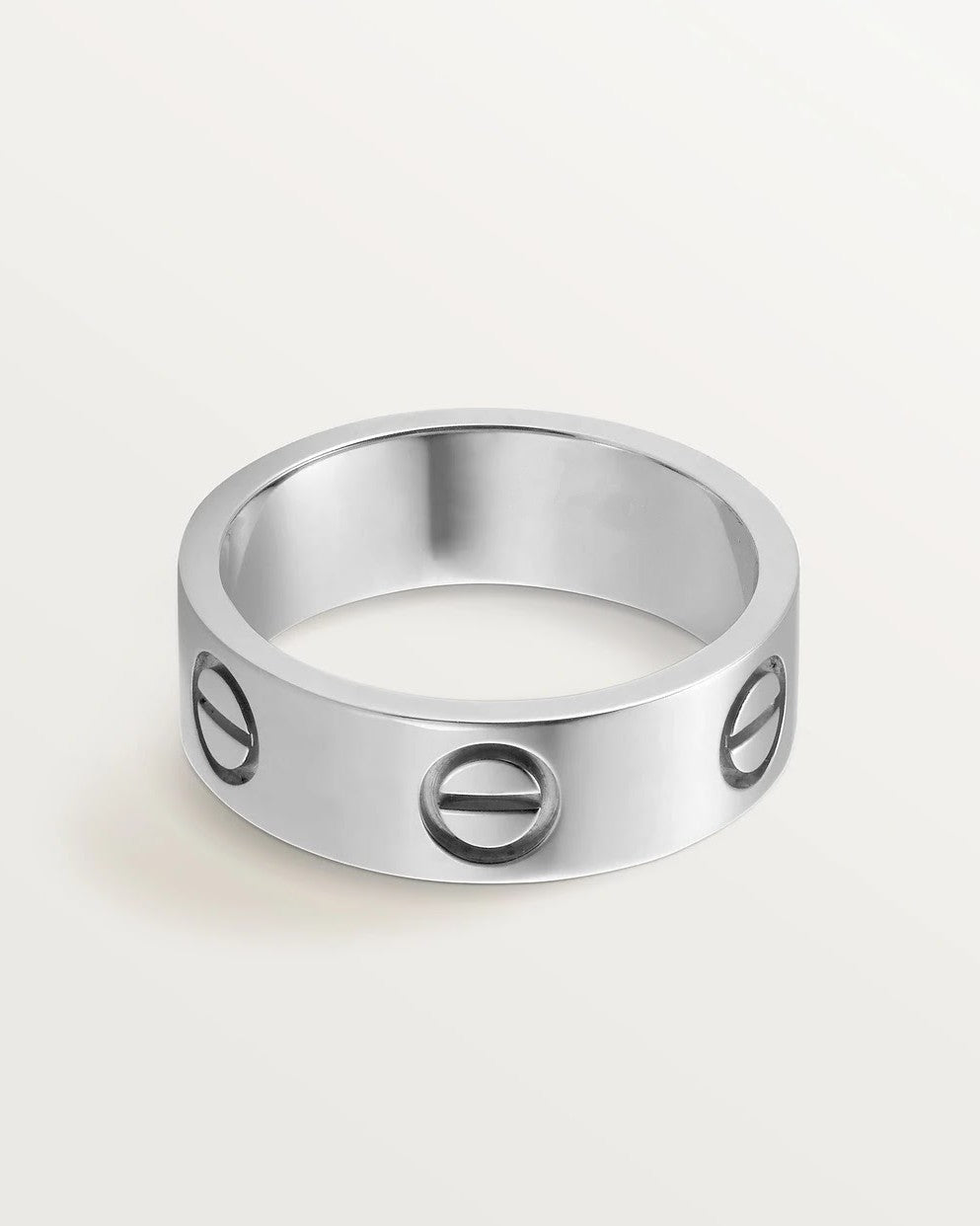 Unisex ring van zinklegering in zilver