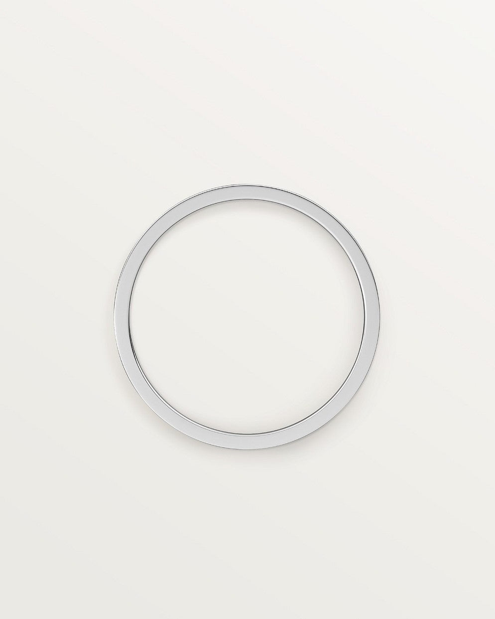 Unisex ring van zinklegering in zilver
