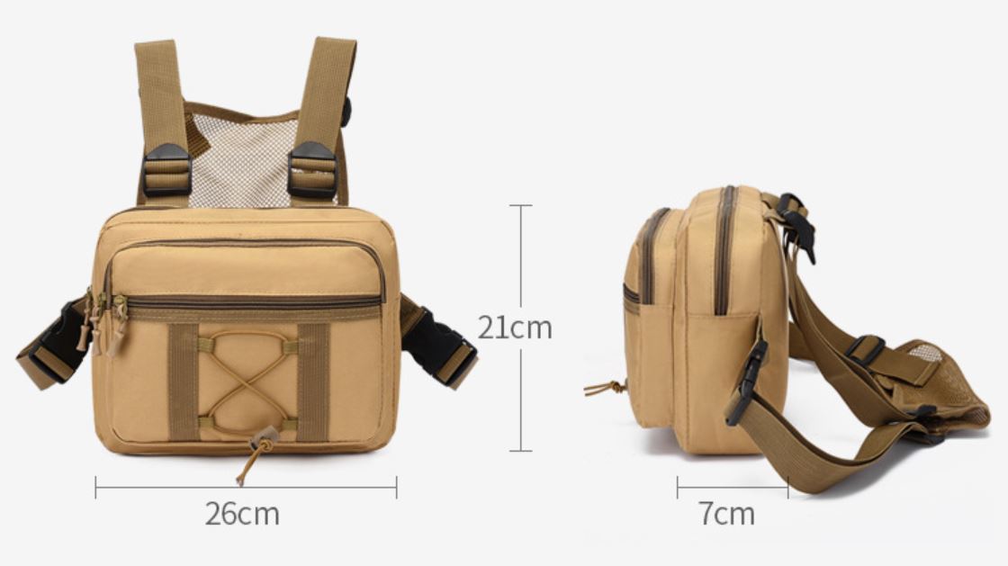 Unisex Tactische Borsttas Chest Rig - Waterdichte Uitrusting voor Outdooractiviteiten