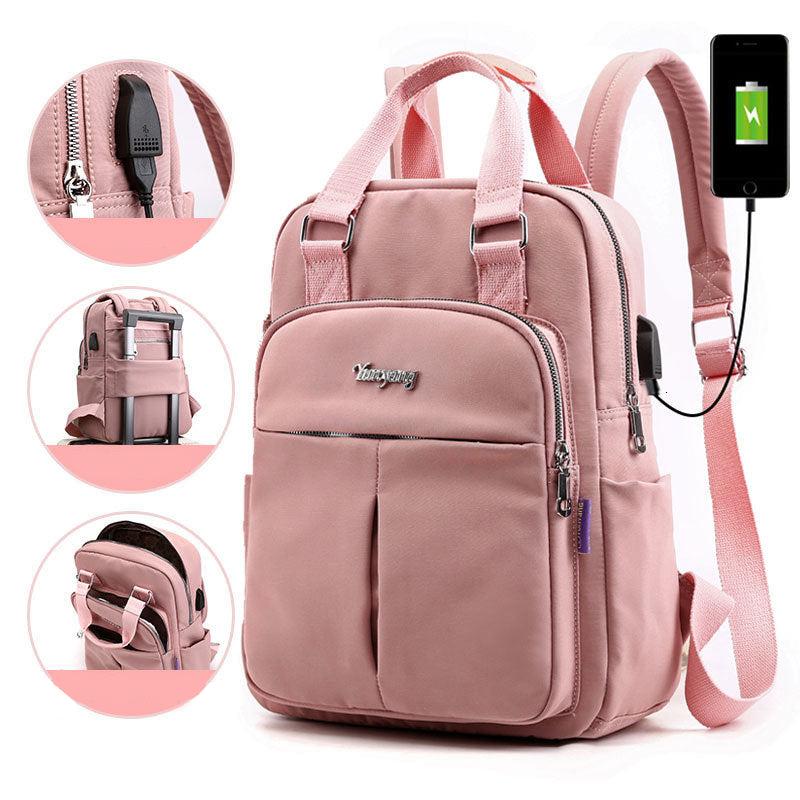 Unisex waterafstotende anti-diefstal rugzak met usb-oplaadpoort