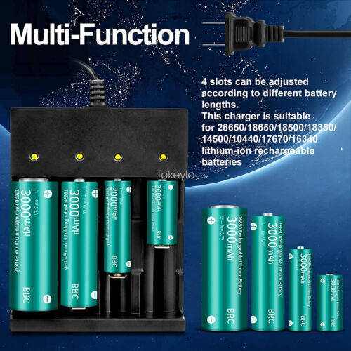 Universele slimme batterijlader voor 18650 en 26650 Li-ion batterijen