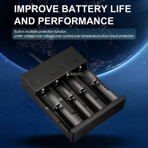 Universele slimme batterijlader voor 18650 en 26650 Li-ion batterijen