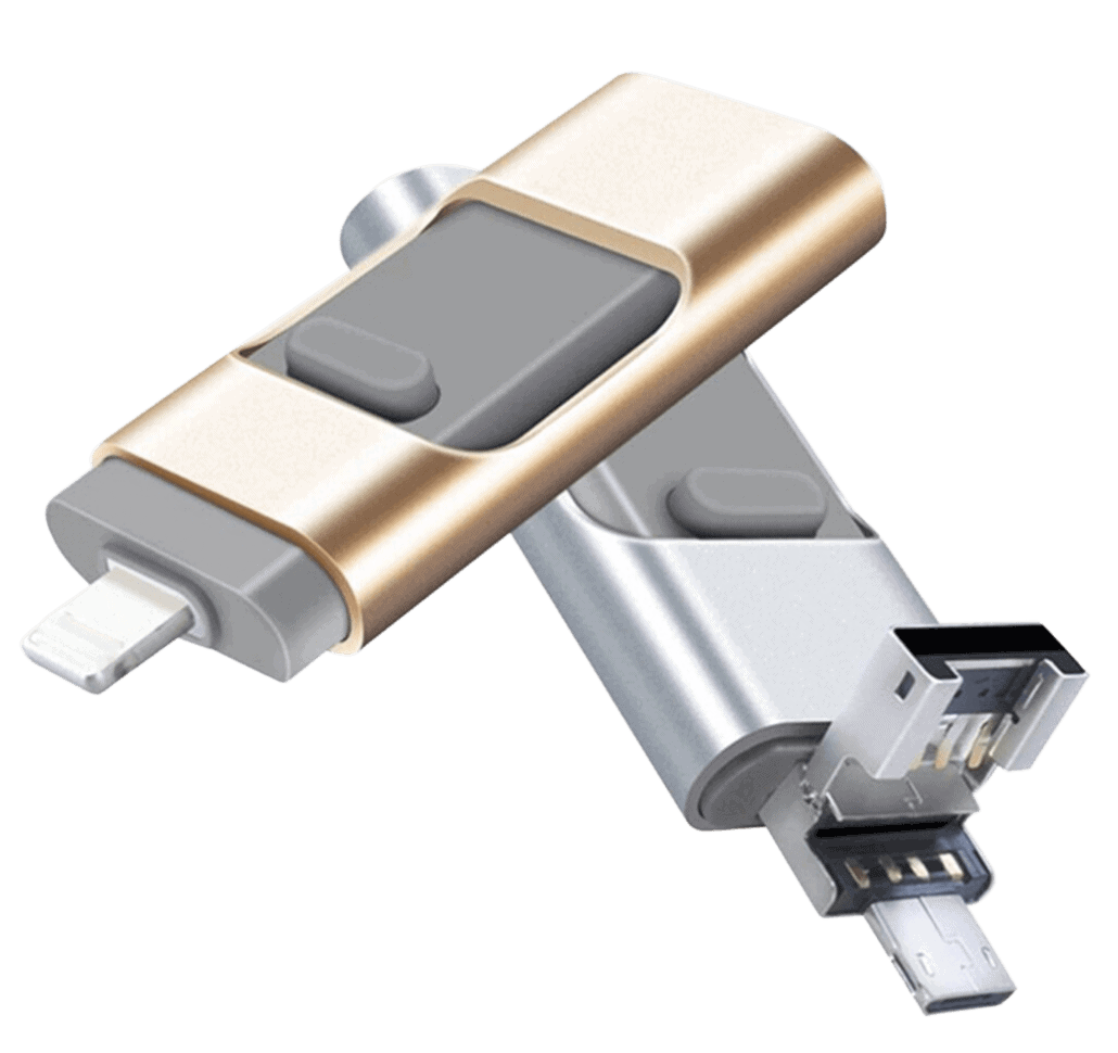 USB-stick voor directe back-up van foto's en video's voor tablet en pc