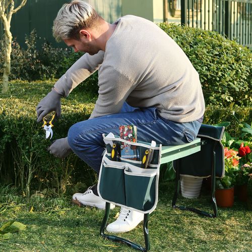 Veelzijdige Tuinkniestoel & Tuinstoel met Zachte Bekleding