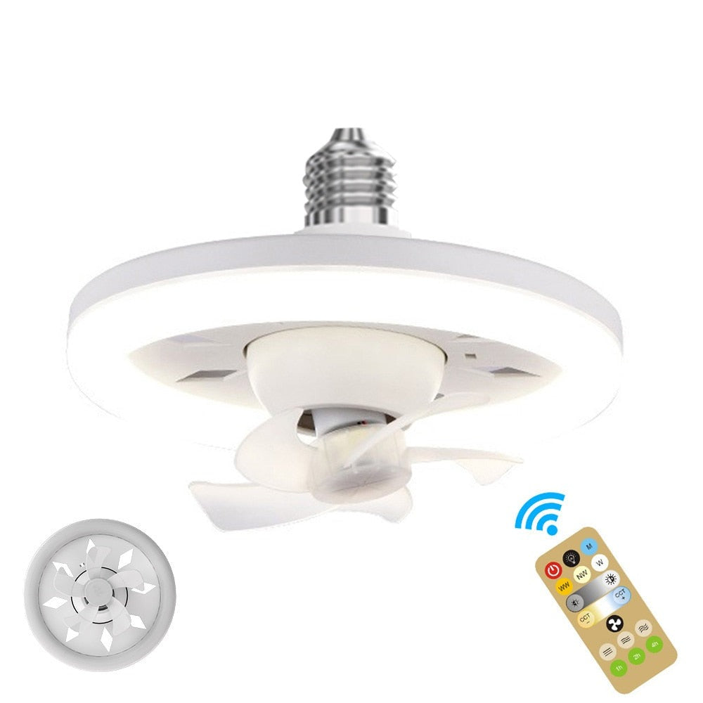 Verstelbare plafondlamp met ventilator
