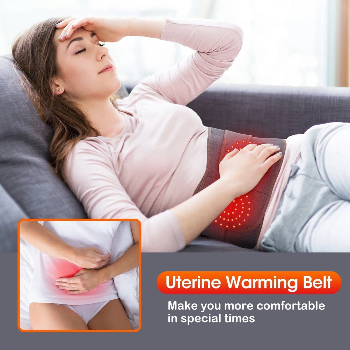 Verwarmbare Lendensteun | Instelbare Warmtetherapie