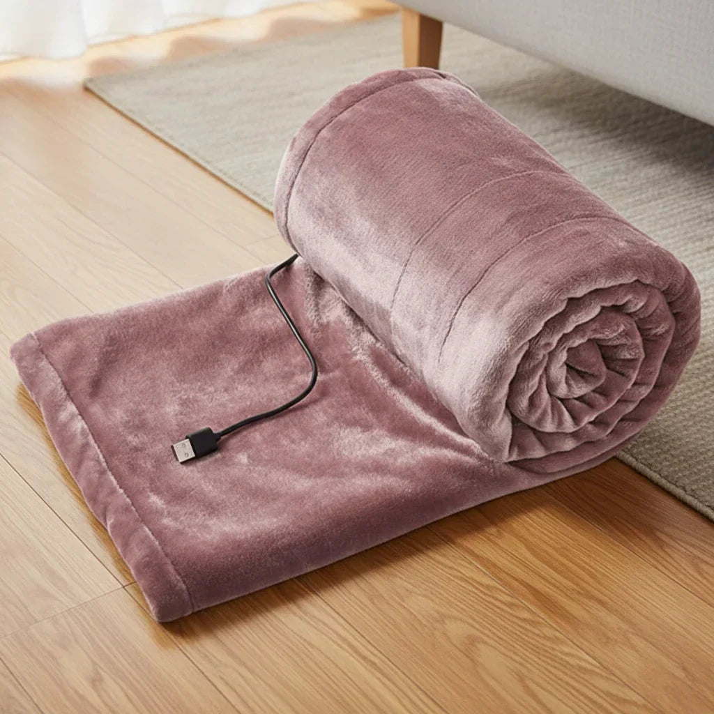 Verwarmbare USB-warmtedeken: 3 instelbare warmtestanden