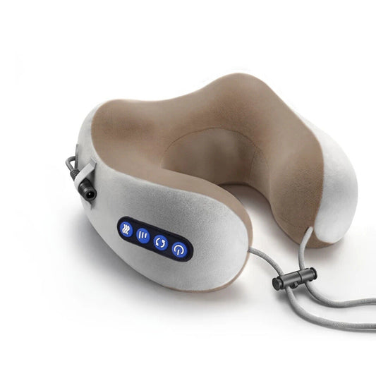 Verwarmd Shiatsu Massagekussen – Diepe Verlichting voor Nek en Schouders | Draagbaar en Oplaadbaar