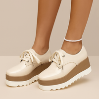Veterschoenen met platform voor dames