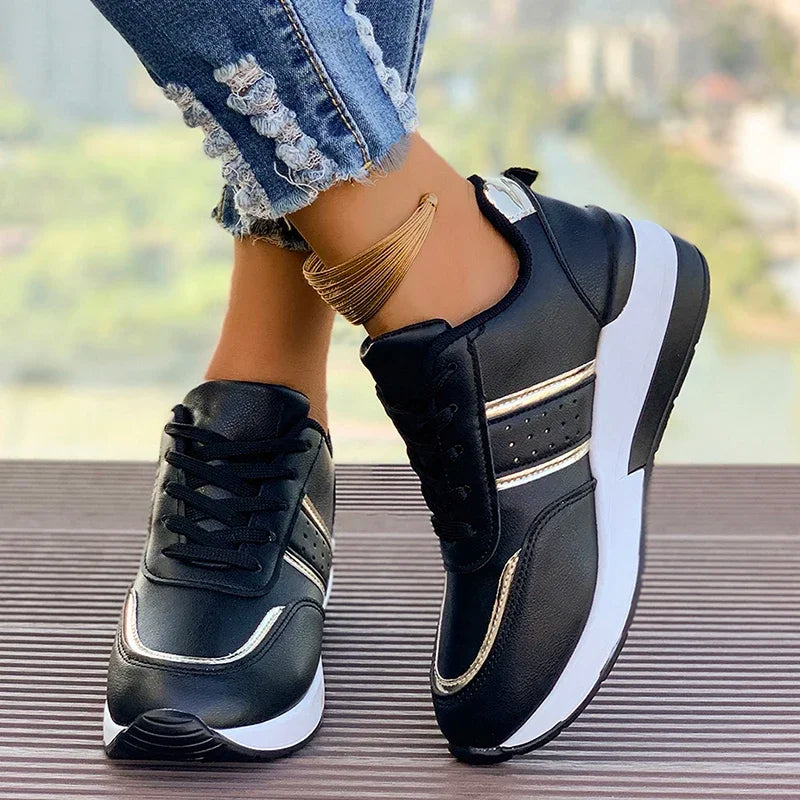 Vetersneakers voor dames – Colorblock