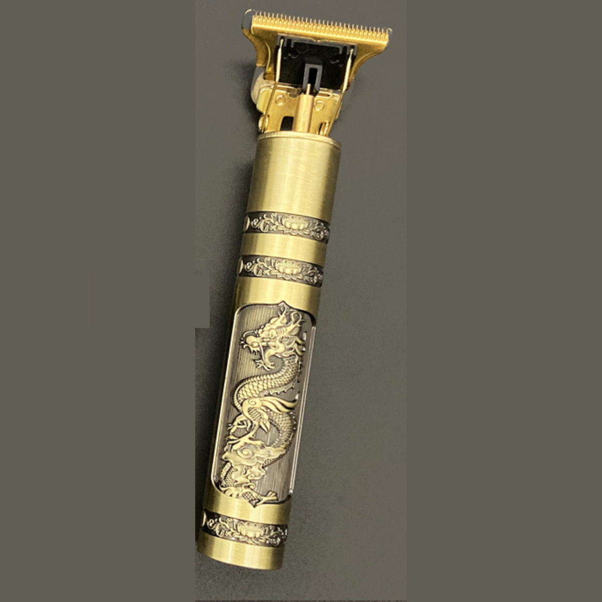 Vintage Tondeuse / Trimmer met Doodskopdesign - Oplaadbaar met Accessoires
