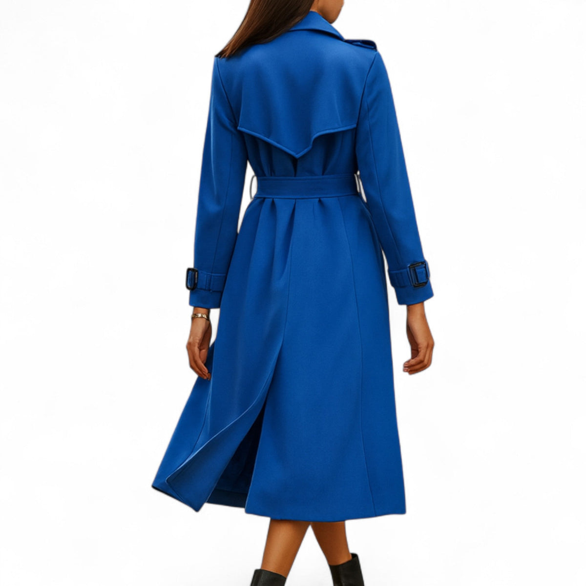 Vintage trenchcoat voor dames met iconische, moderne pasvorm
