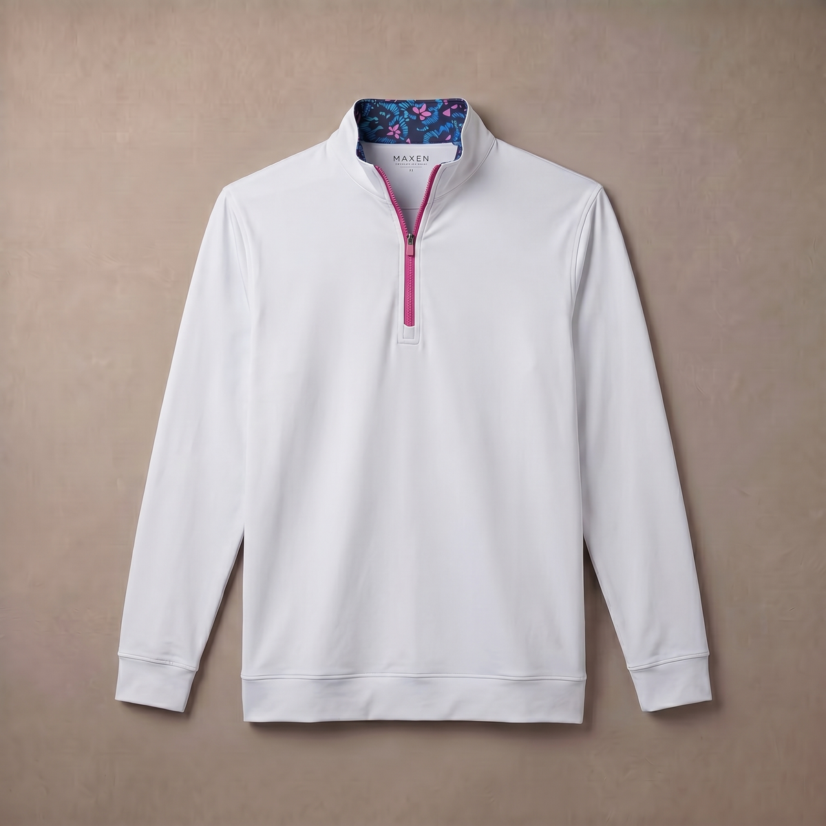 Vochtafvoerende golfpullover met 1/4-rits voor heren | 4-way stretch