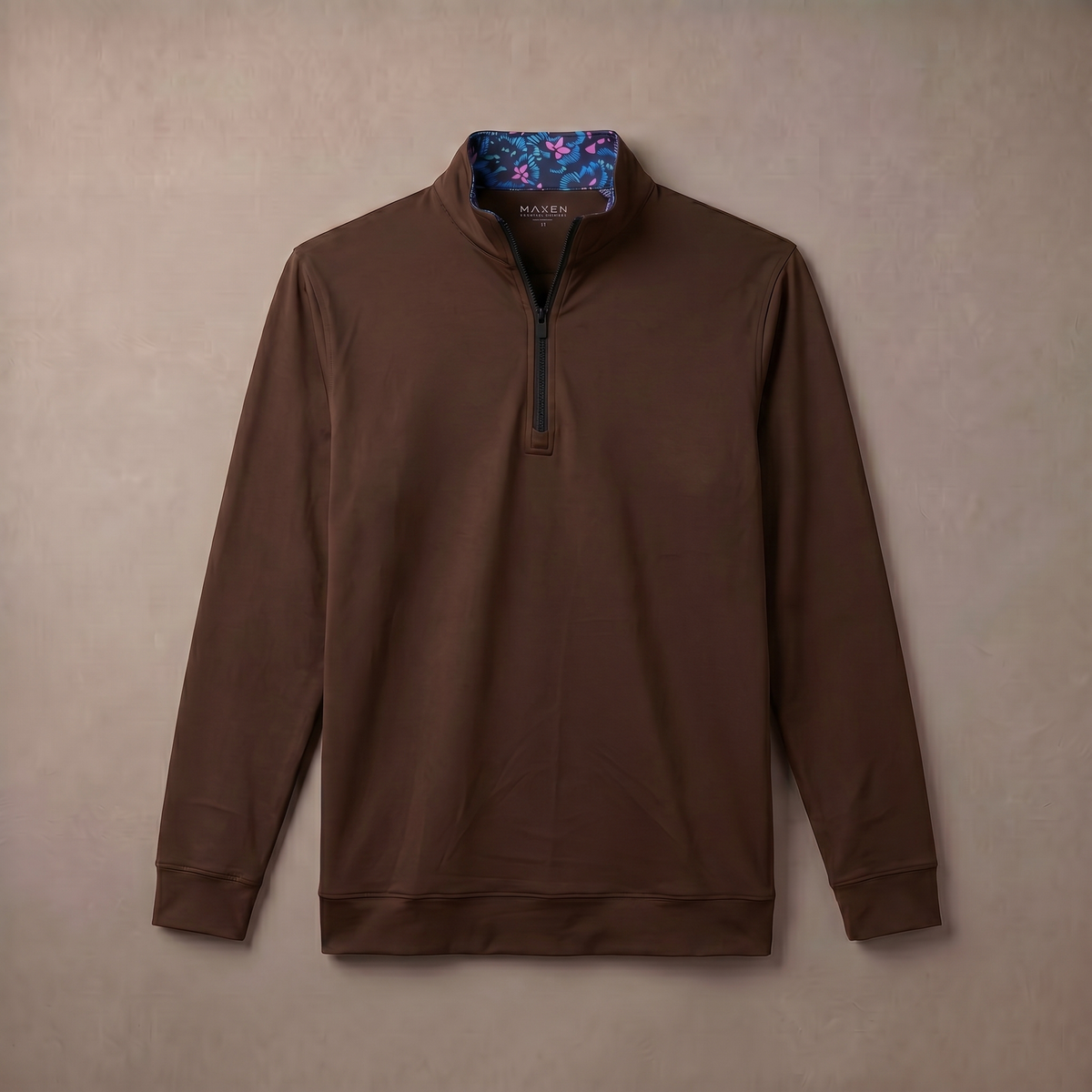 Vochtafvoerende golfpullover met 1/4-rits voor heren | 4-way stretch
