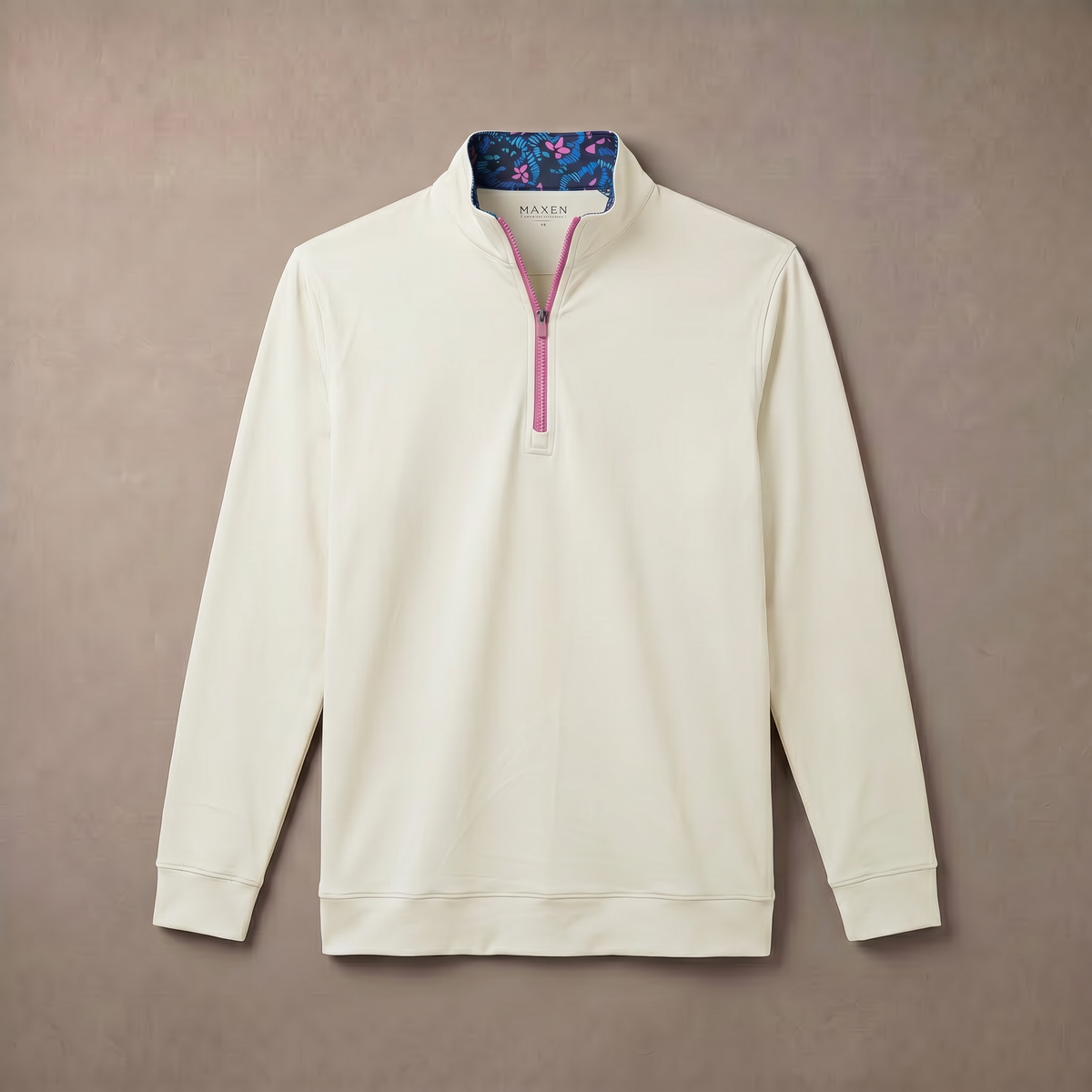 Vochtafvoerende golfpullover met 1/4-rits voor heren | 4-way stretch