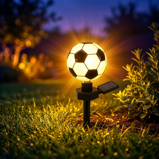 Voetbal solar lamp — WK 2026 tuindecoratie