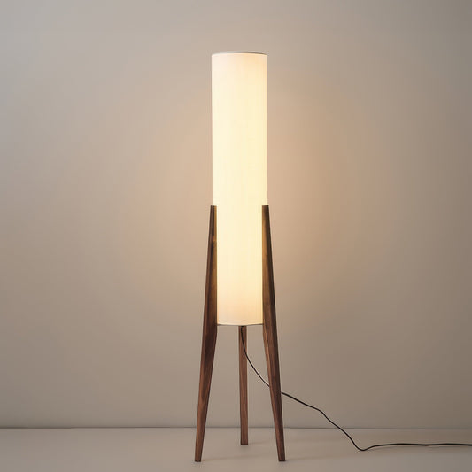Walnoten Vloerlamp - Massief Hout | LED | Moderne Stijl