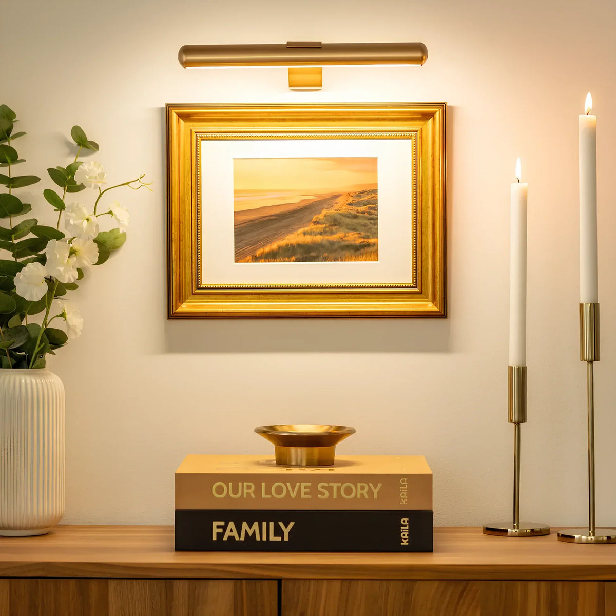 Wandlamp – draadloze led-schilderijverlichting met dimfunctie