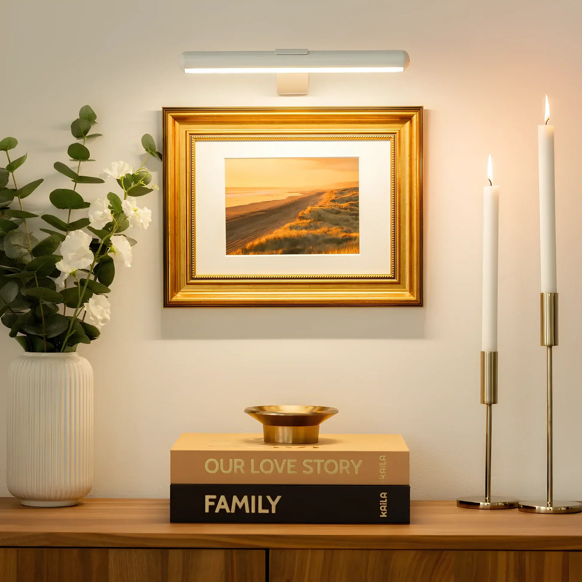 Wandlamp – draadloze led-schilderijverlichting met dimfunctie