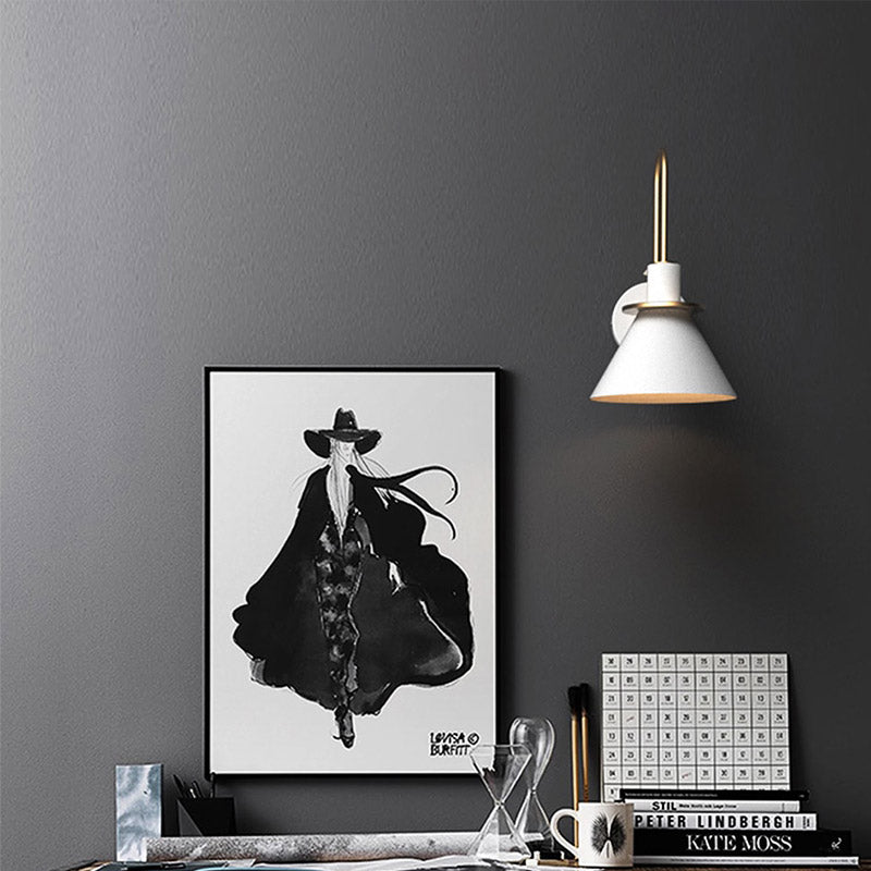 Wandlamp Mono | Postmoderne metalen wandlamp van Marco Bellini