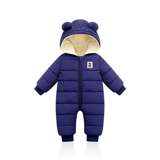 Warme en comfortabele kinderwinteroverall met oortjes