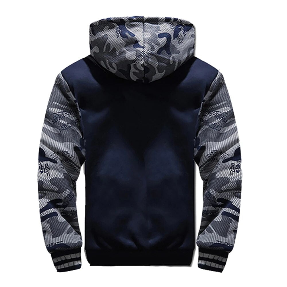 Warme jas met capuchon