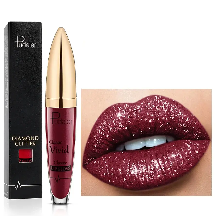 Waterbestendige Lipgloss met Strass – Langdurige Glans in Diverse Kleuren voor Elke Gelegenheid